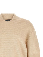 Jacquemus Le Polo Maille Chevron Polo Shirt