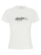 Off White Logo Embroidery T-shirt