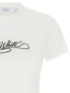 Off White Logo Embroidery T-shirt
