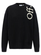 Off White Vertical Bookish Sweater