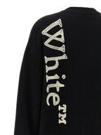 Off White Vertical Bookish Sweater