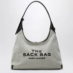 Marc Jacobs Sack Bag bucket bag in canvas and leather ivory/black