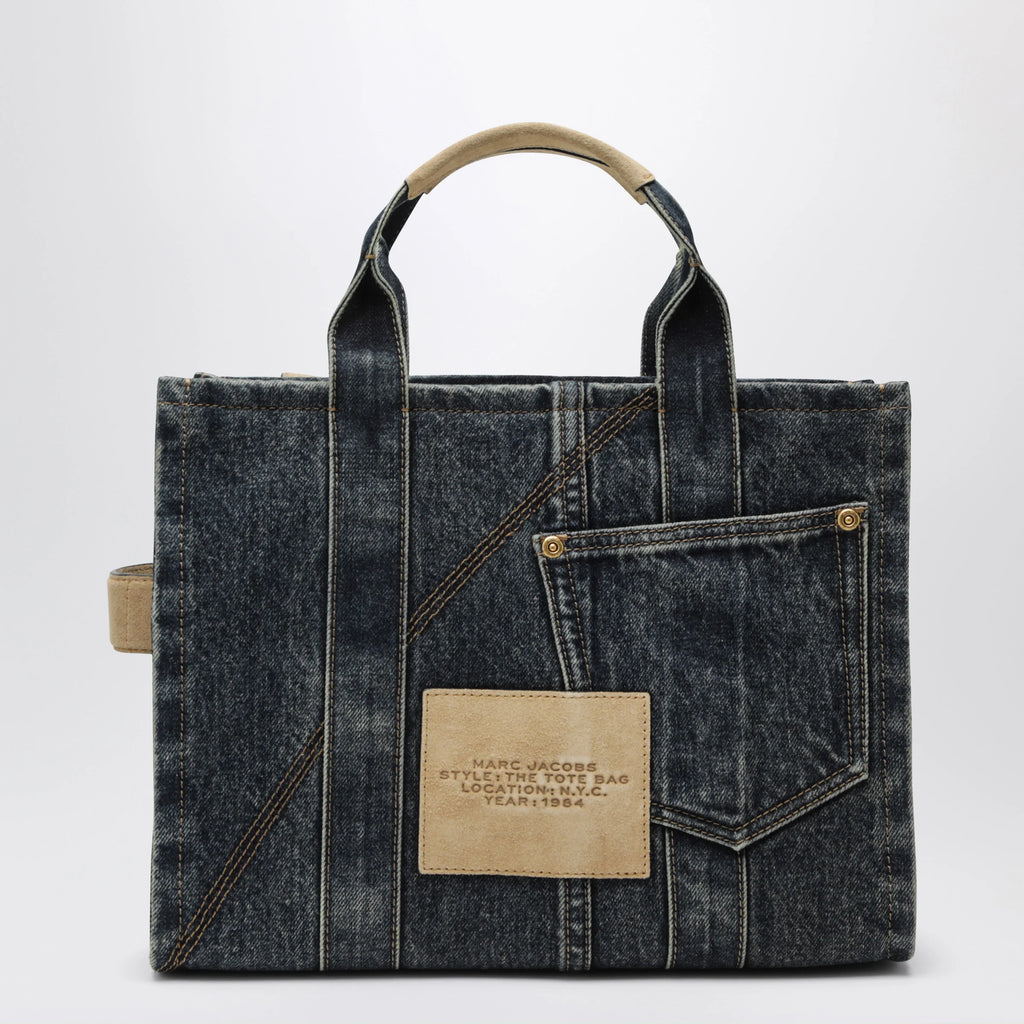Marc Jacobs The Cargo Tote Bag medium in denim and suede
