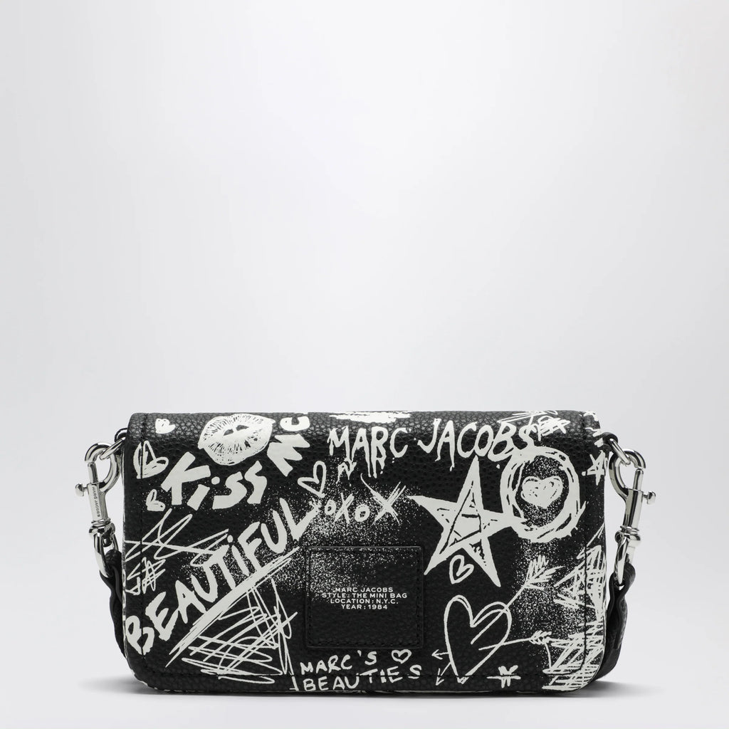 Marc Jacobs Mini shoulder bag black with punk lettering