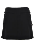 Courreges Multi Sangle Wool Mini Skirt