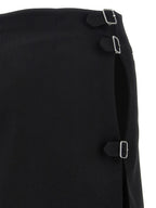 Courreges Multi Sangle Wool Mini Skirt