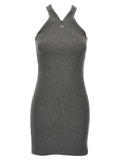Courreges Criss Cross 90s Mini Dress