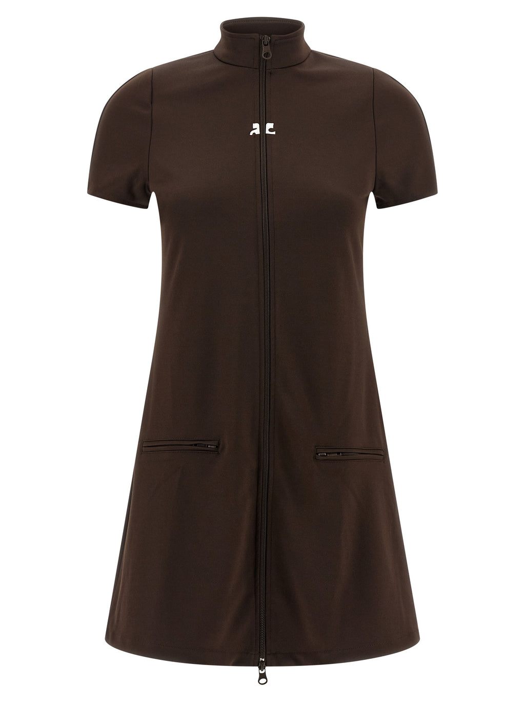 فستان قصير رياضي متصل من Courreges