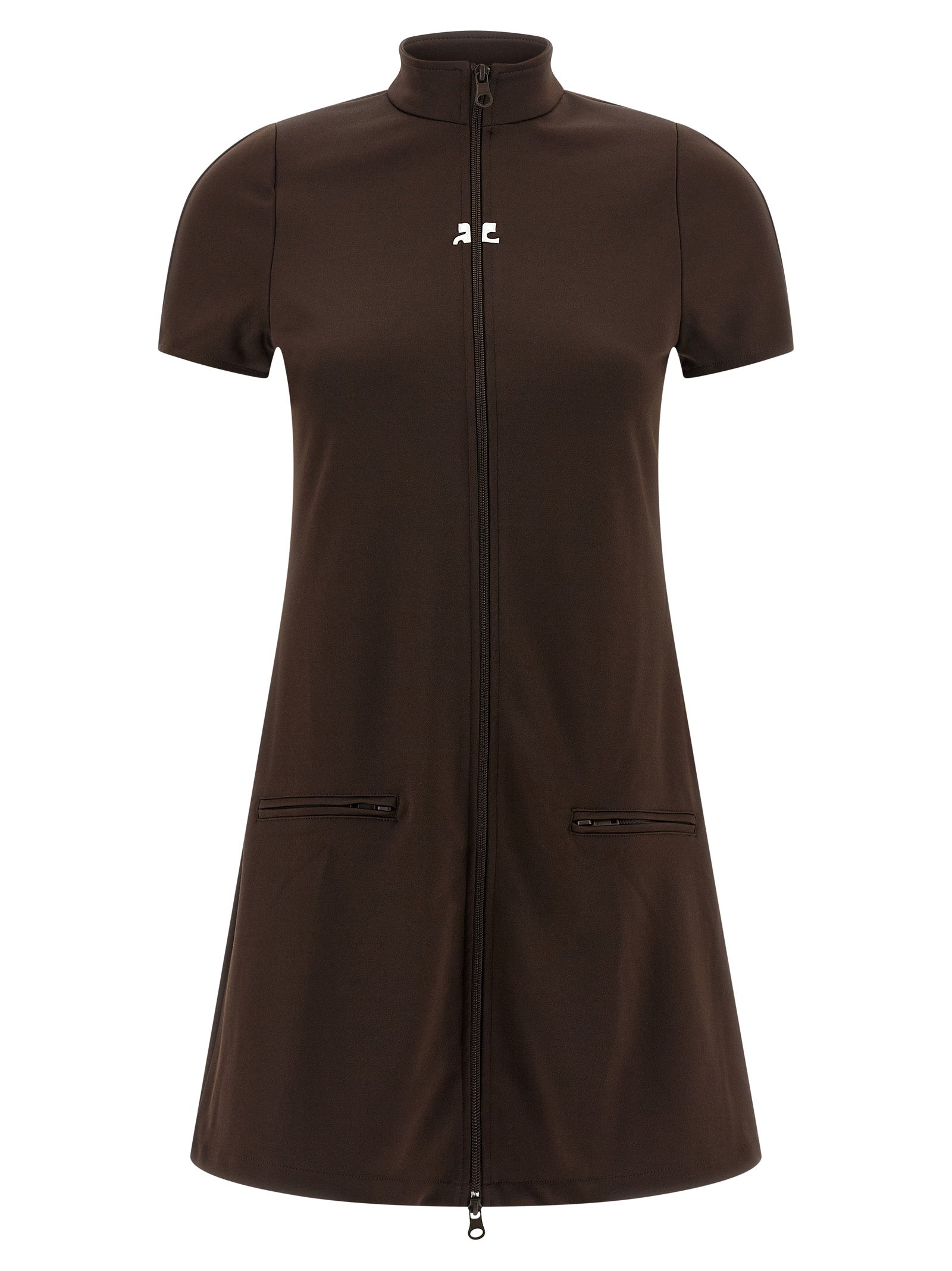 فستان قصير رياضي متصل من Courreges