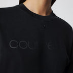 Courreges Courrèges Black double-sleeve T-shirt