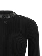 Courreges Vinyl Collar Sweater