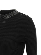 Courreges Vinyl Collar Sweater