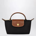 Longchamp Le Pliage Original Pebble clutch bag black