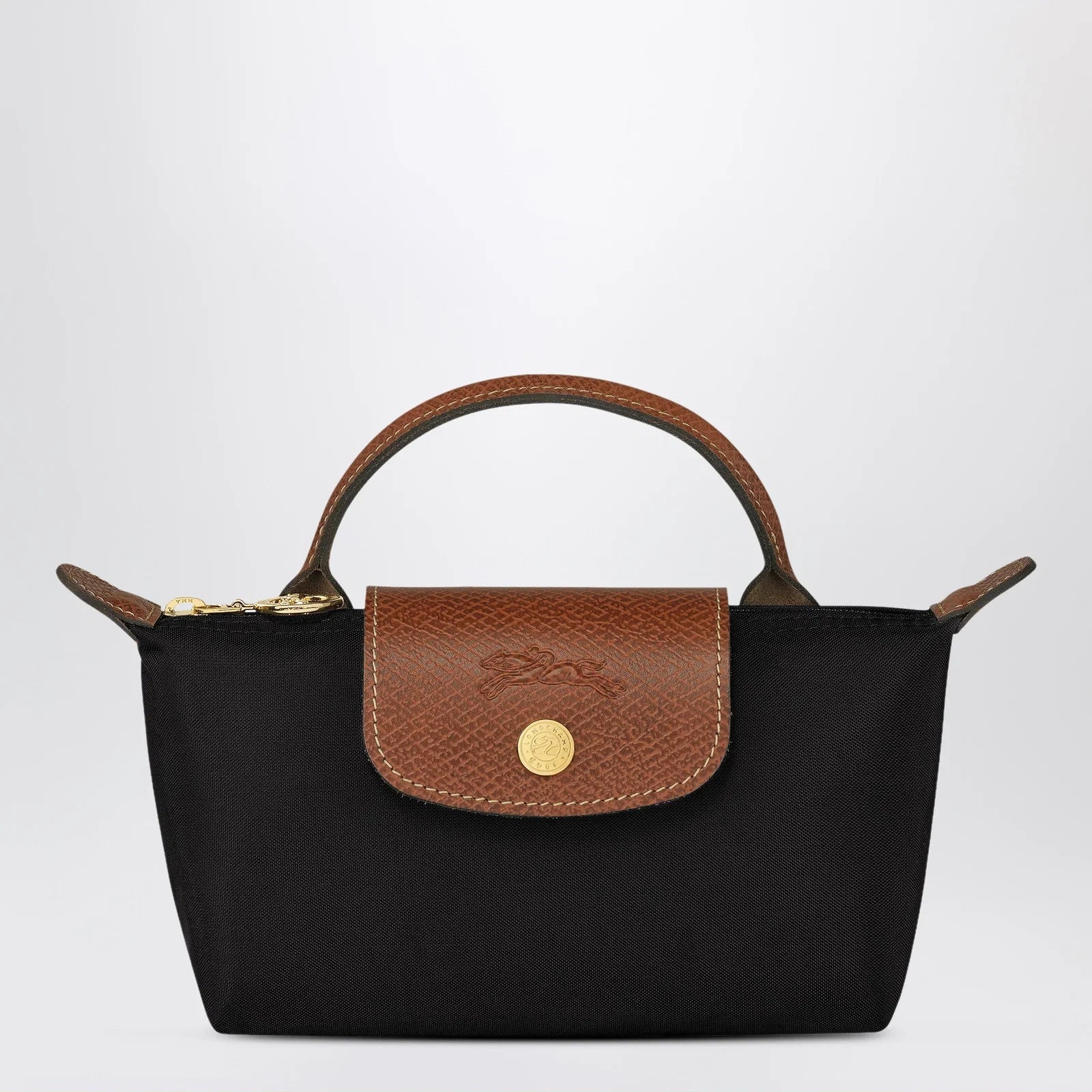 Longchamp Le Pliage Original Pebble clutch bag black