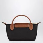 Longchamp Le Pliage Original Pebble clutch bag black