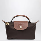 Longchamp Le Pliage Original Pebble clutch bag moka