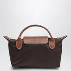 Longchamp Le Pliage Original Pebble clutch bag moka