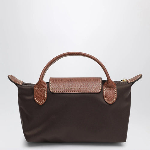 Longchamp Le Pliage Original Pebble clutch bag moka