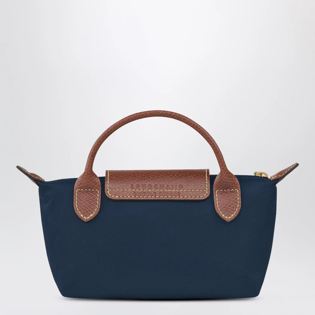 Longchamp Le Pliage Original Pebble clutch bag marine