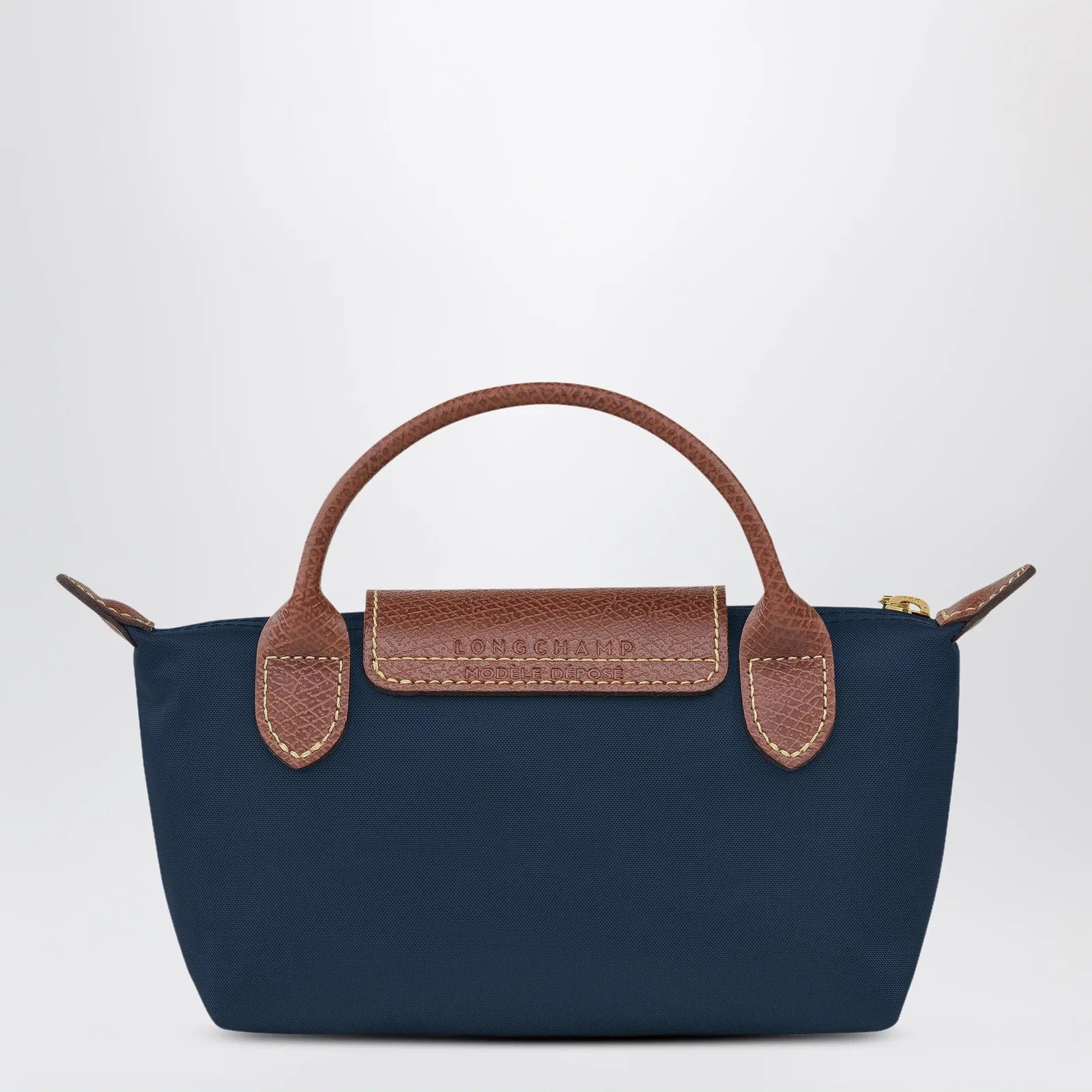 Longchamp Le Pliage Original Pebble clutch bag marine