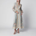 ZIMMERMANN Roselight Midi Dress in Floral Linen