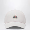 Moncler Pink baseball cap with logo patch