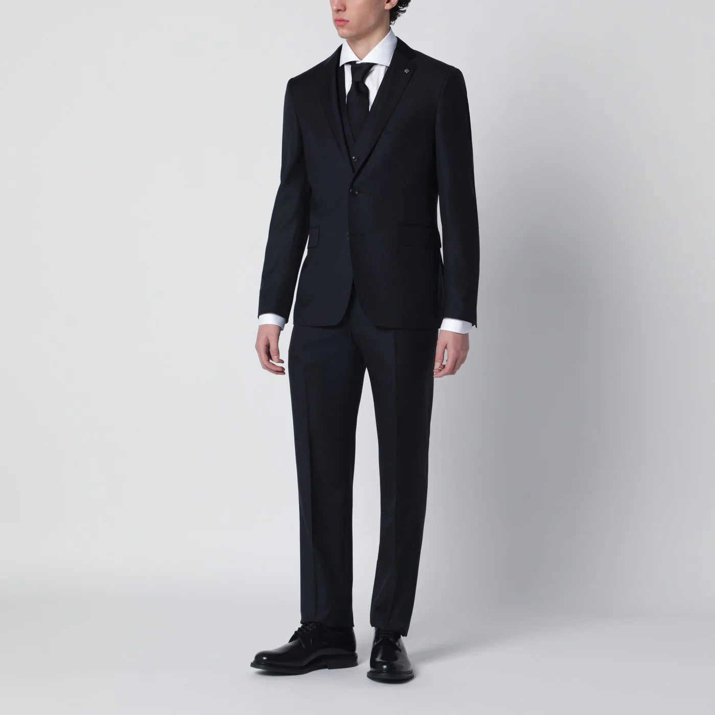 Tagliatore Single-breasted navy blue wool suit