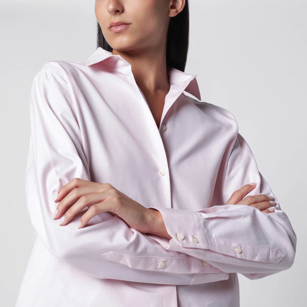 Róhe Pink Cotton Button-Down Shirt