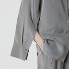 Róhe Light grey striped oversized shirt