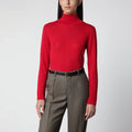 Róhe Red Fine-Knit Wool and Cashmere Turtleneck