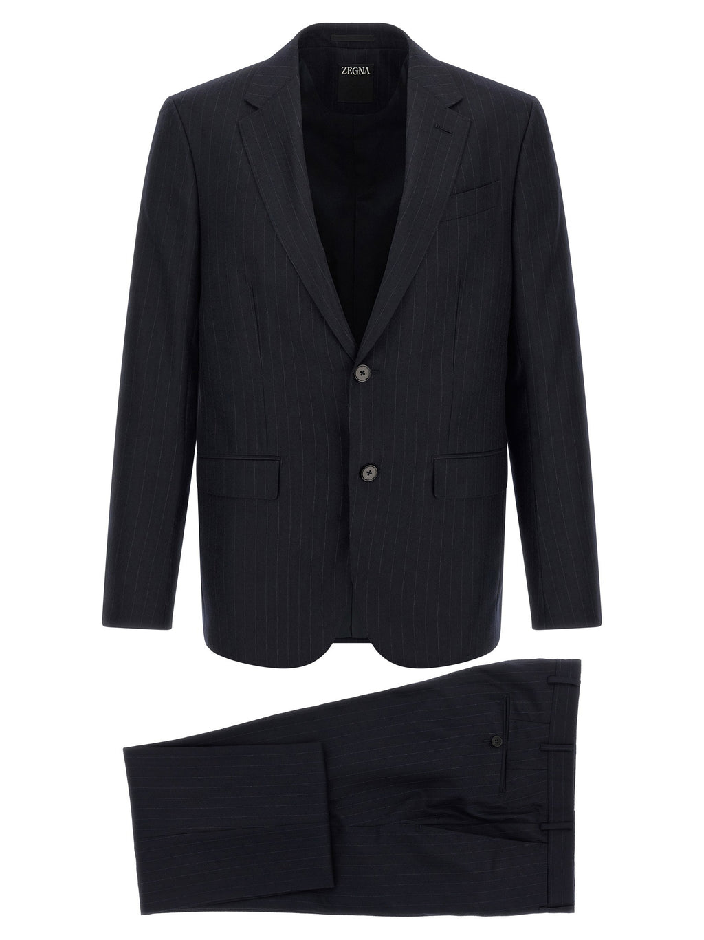 Zegna Pinstriped Flannel Dress