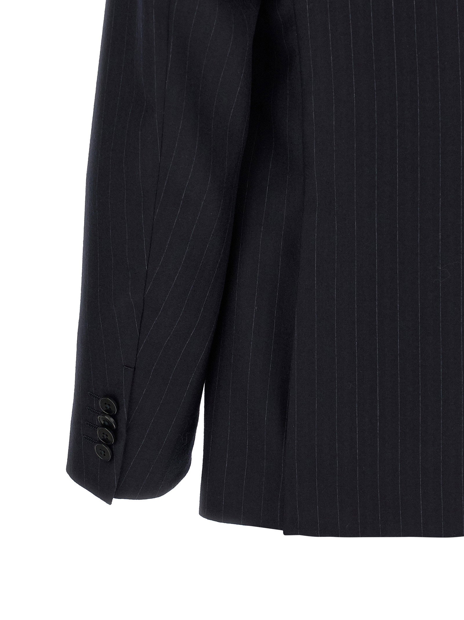 Zegna Pinstriped Flannel Dress