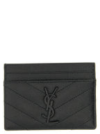 Saint Laurent Logo Matelassé Card Holder