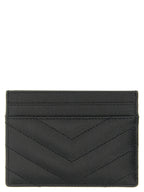 Saint Laurent Logo Matelassé Card Holder