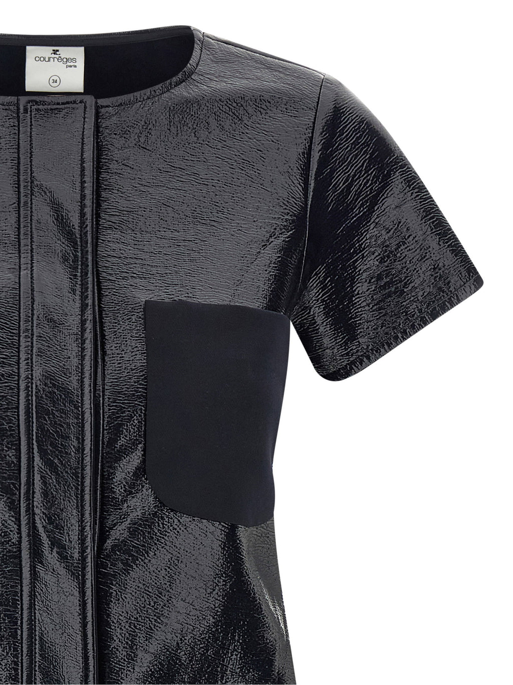 Courreges 2-pocket Vinyl Dress