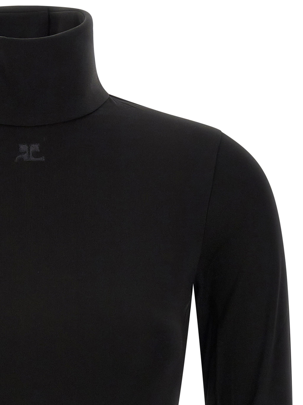 Courreges Jersey Mockneck Bodysuit