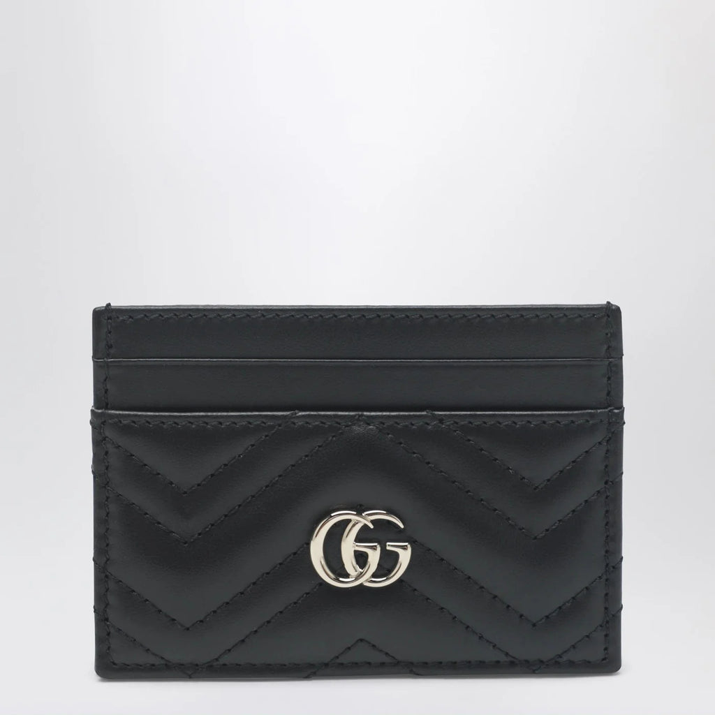 GUCCI GG Marmont card holder black/gold