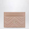 GUCCI Pale pink GG Marmont card holder