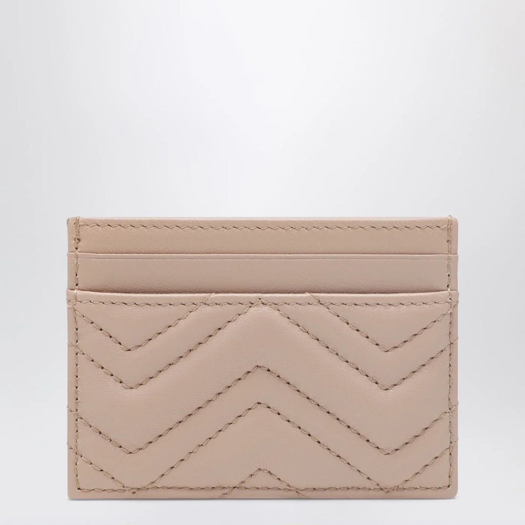 GUCCI Pale pink GG Marmont card holder