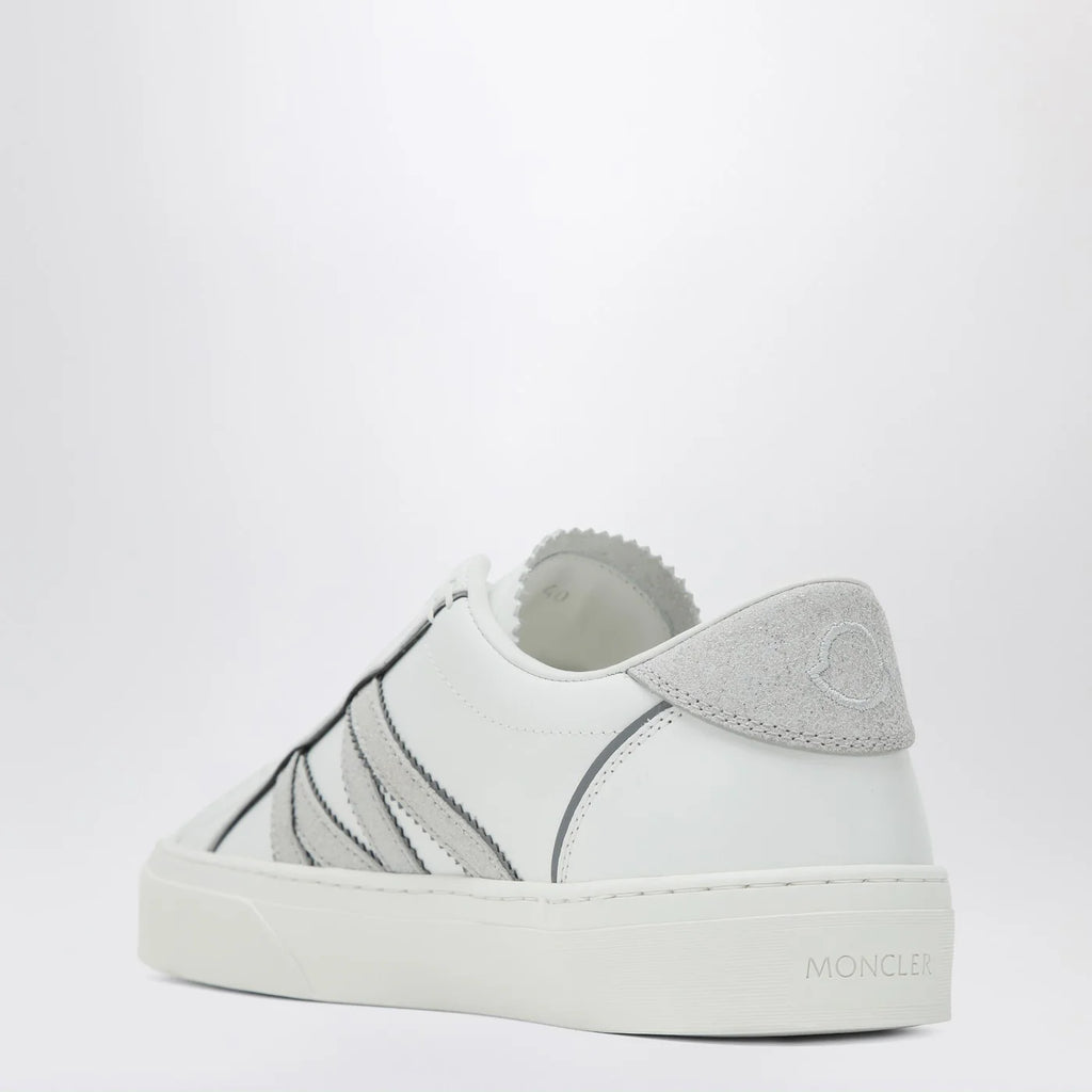 Moncler White leather Monaco2 Sneakers