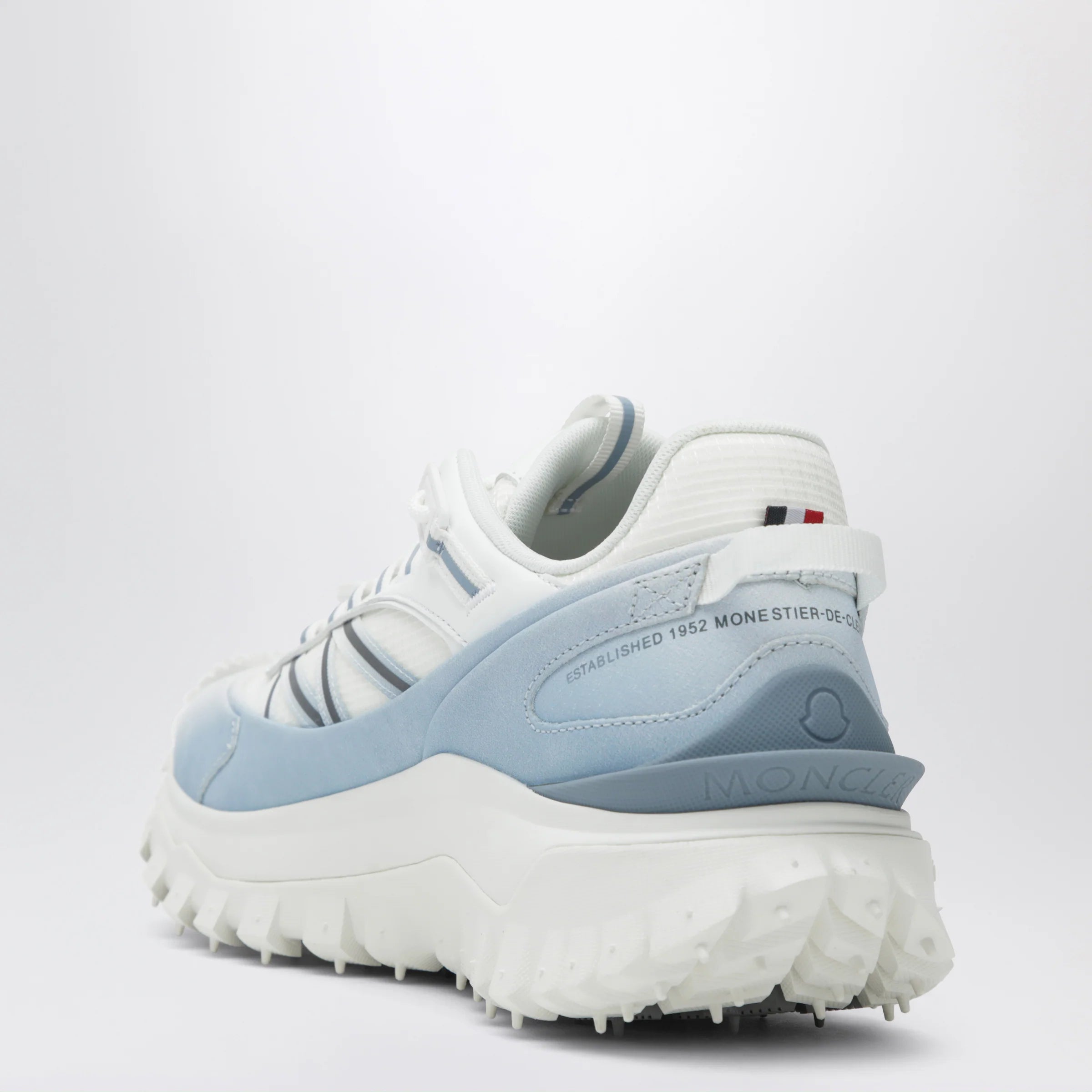 Moncler Trailgrip Sneakers white/light blue with Vibram® Megagrip sole
