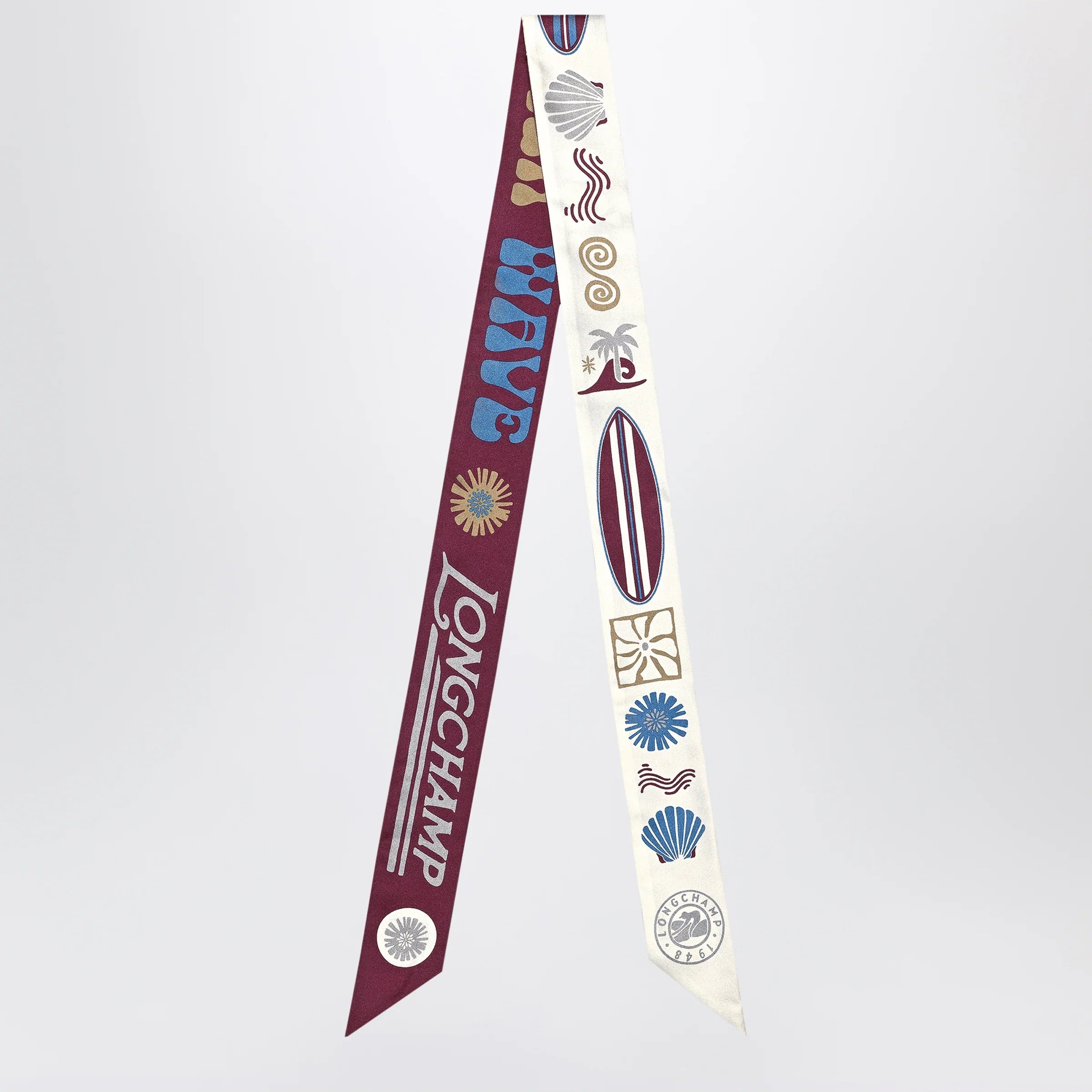 Longchamp Catch The Parisian Wave headband burgundy