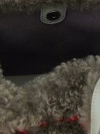 Stella Mccartney Shearling Logo Shopping Bag