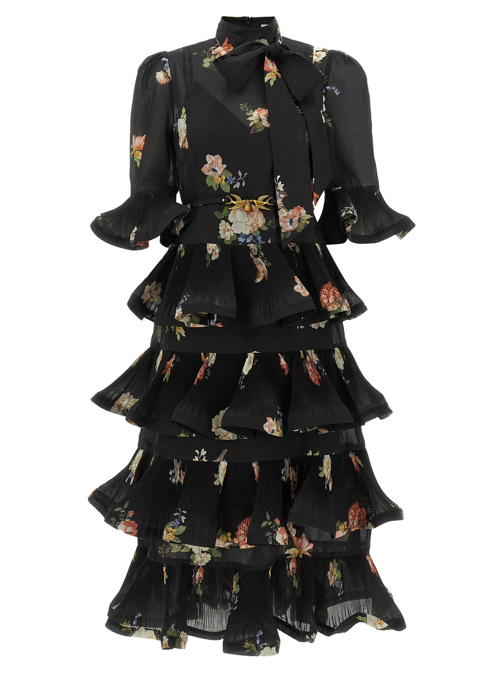 Zimmermann Pleated Sleeved Dress