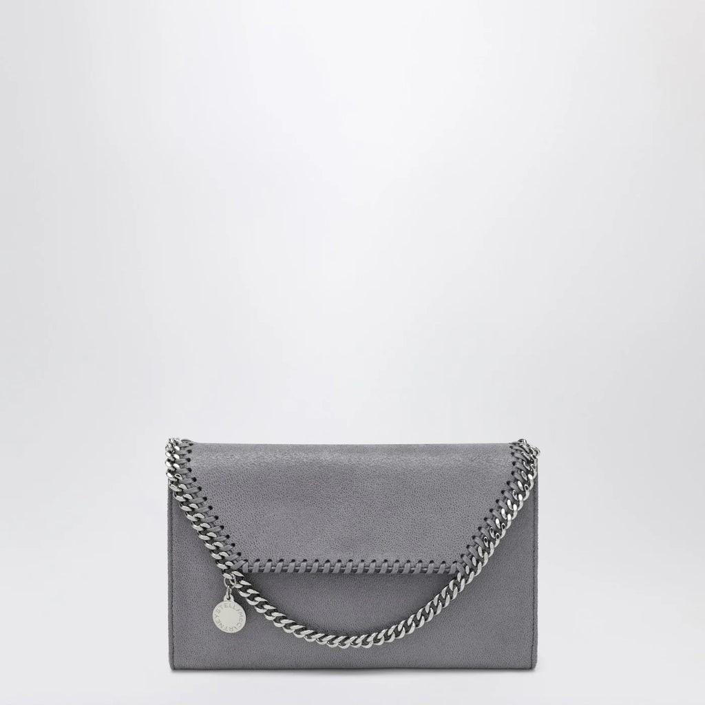 Stella McCartney Falabella crossbody wallet bag in dark barolo