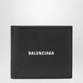 Balenciaga Black horizontal wallet with logo