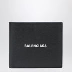 Balenciaga Black horizontal wallet with logo