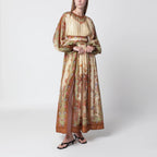 ZIMMERMANN Cream cotton and silk Indra maxi dress