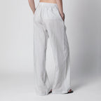 Róhe Silk striped pajama trousers