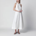 Róhe White midi dress in cotton blend